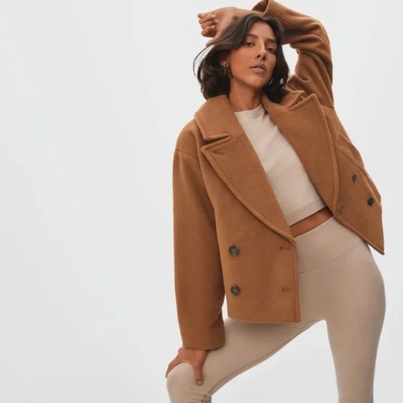 Everlane ReWool Cropped Peacoat - Picture 1 of 10